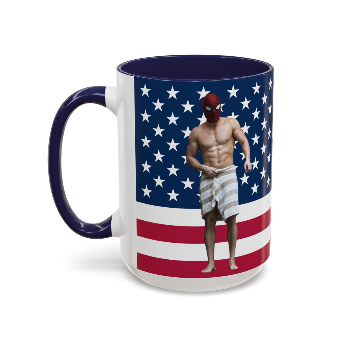 Spiderman Brand New Day American Flag Mug I Shirtless Hot Tub Scene