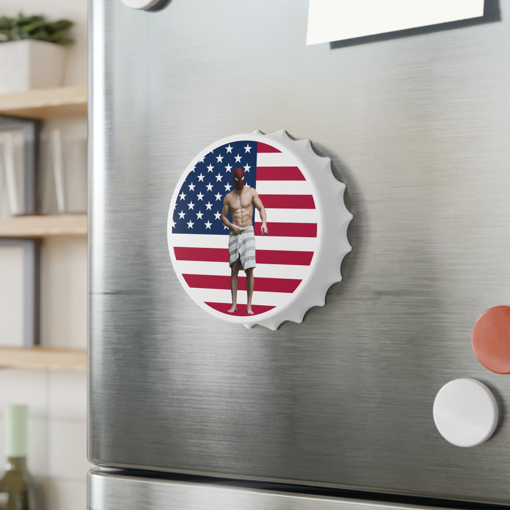 Magnetic Spidermen Brand New Day America Flag Bottle Opener