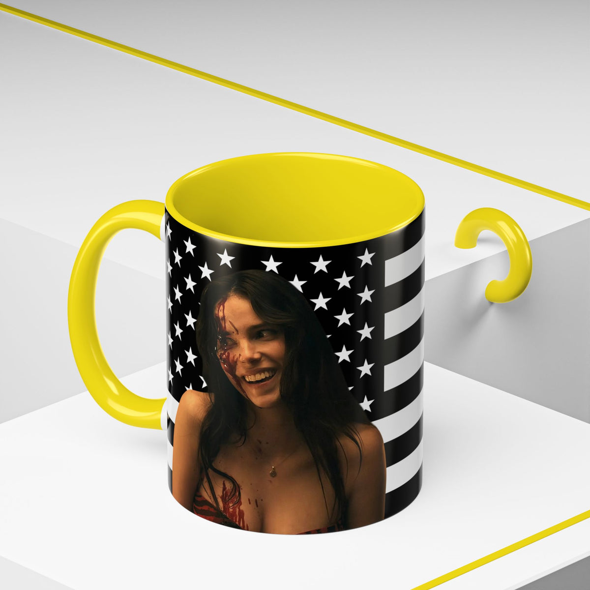 Inde Navarette Black America Flag Mug I Obsession