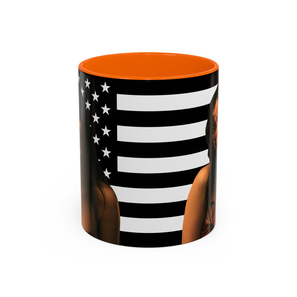 Inde Navarette Black America Flag Mug I Obsession