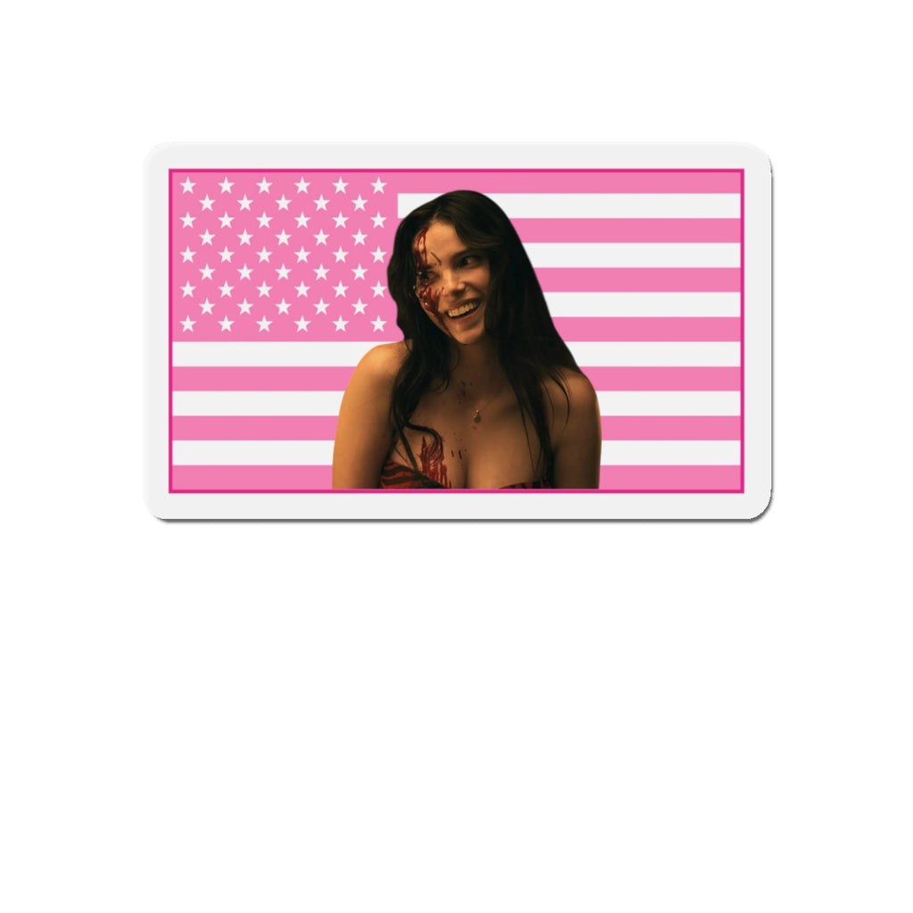 Inde Navarette Pink America Flag Magnet I Obsession