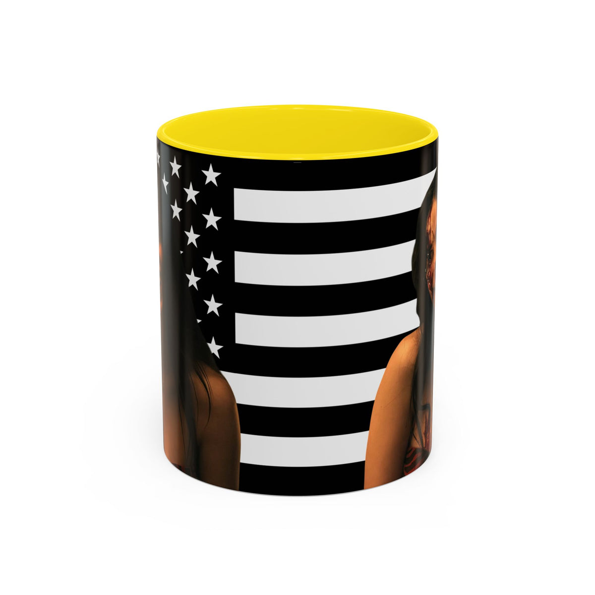 Inde Navarette Black America Flag Mug I Obsession