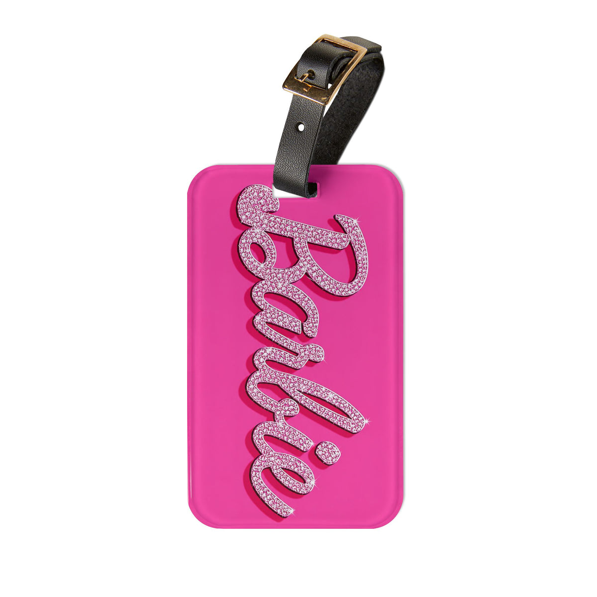 Hot Pink Bedazzled Barbie Luggage Tag