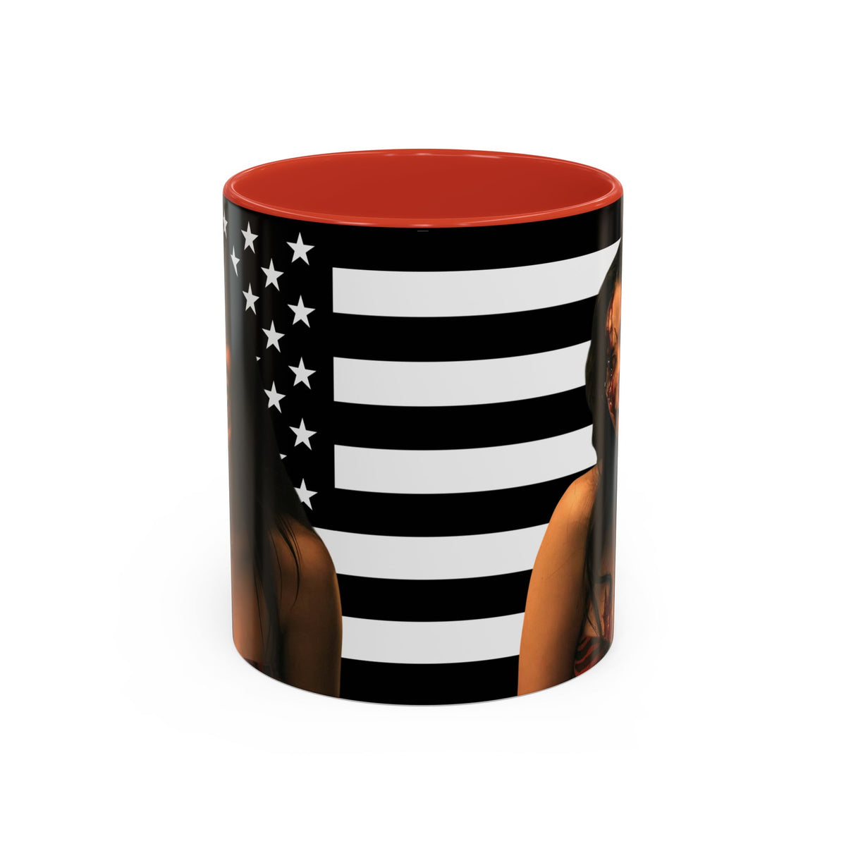 Inde Navarette Black America Flag Mug I Obsession