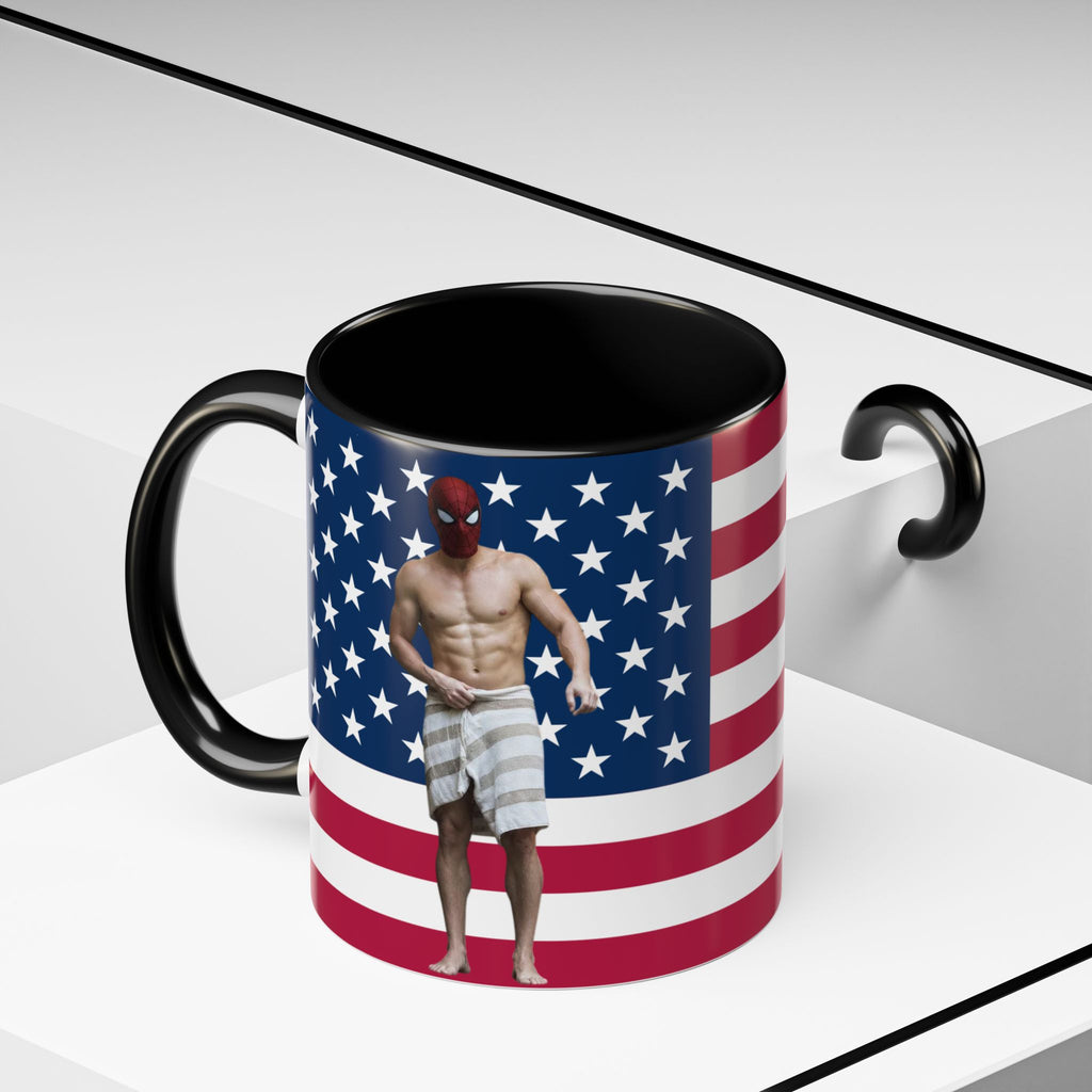 Spiderman Brand New Day American Flag Mug I Shirtless Hot Tub Scene
