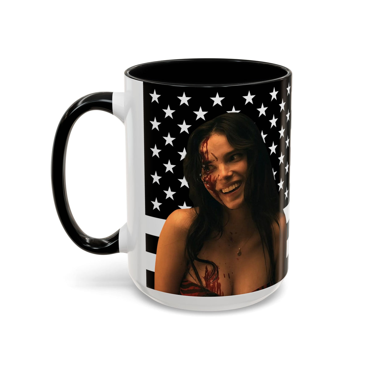 Inde Navarette Black America Flag Mug I Obsession