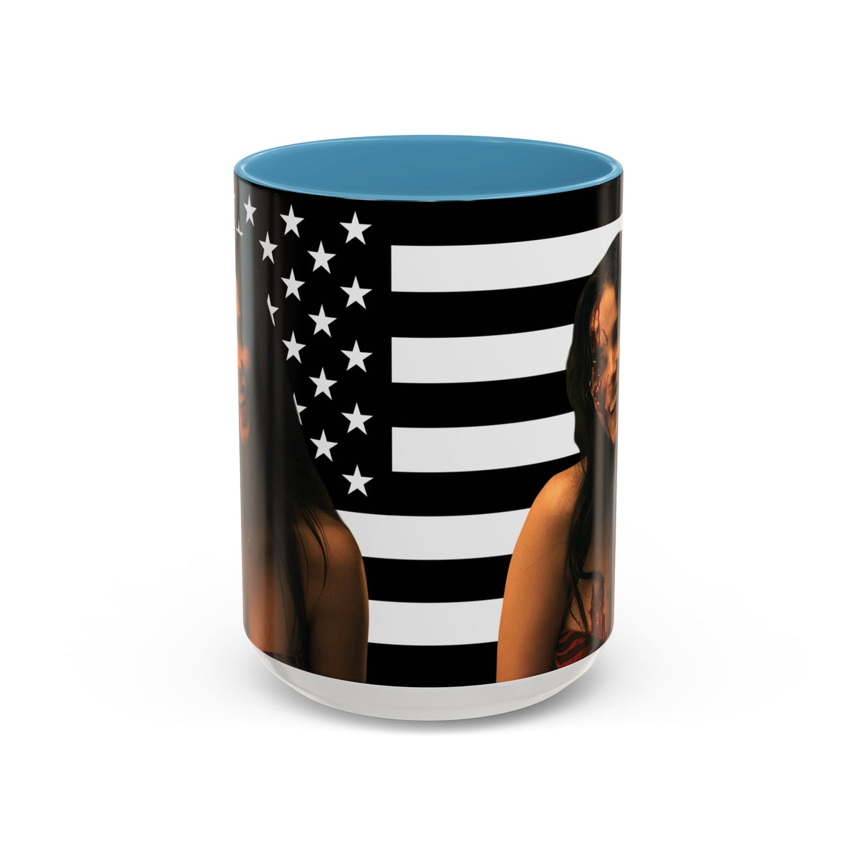 Inde Navarette Black America Flag Mug I Obsession