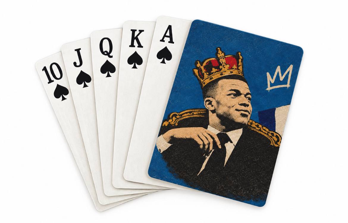 Retro Mbappe Poker Cards I Mbappe