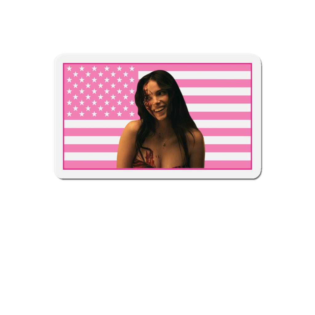 Inde Navarette Pink America Flag Magnet I Obsession