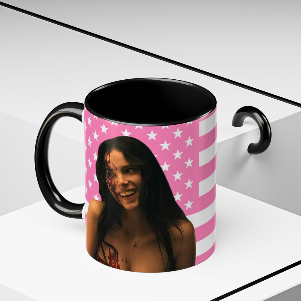 Inde Navarette Pink America Flag Mug I Obsession