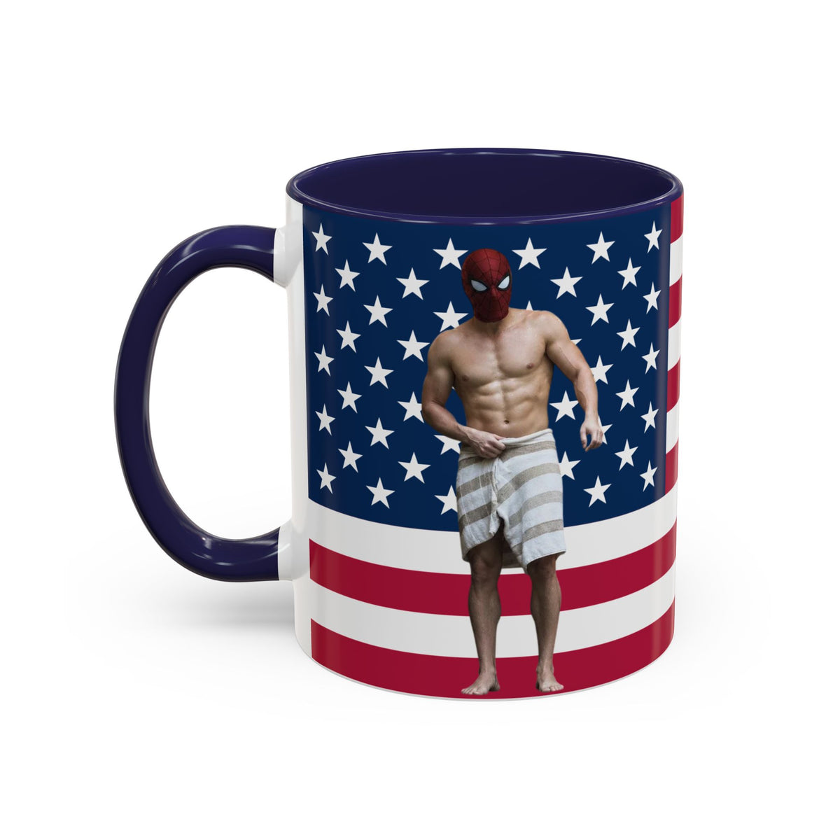 Spiderman Brand New Day American Flag Mug I Shirtless Hot Tub Scene