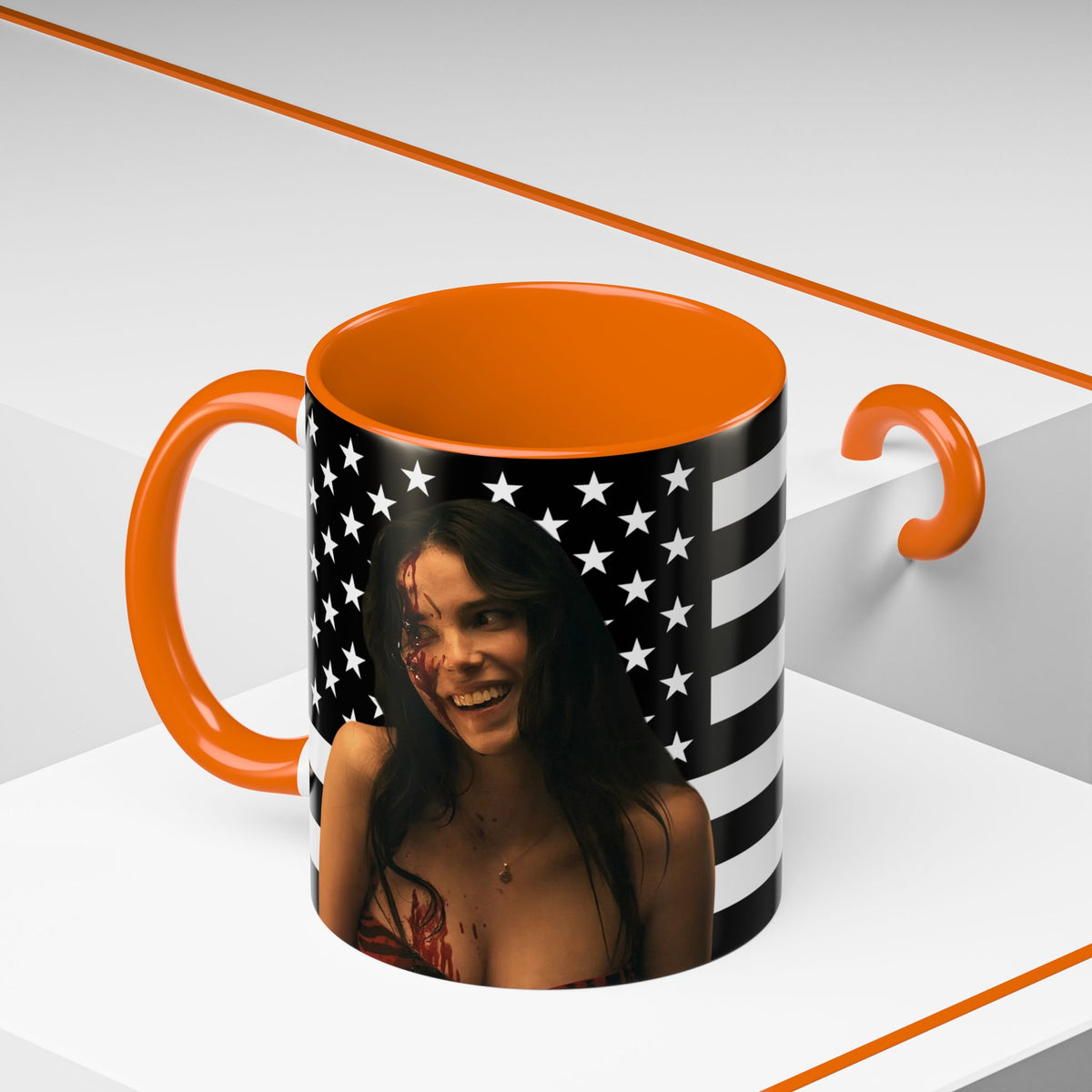 Inde Navarette Black America Flag Mug I Obsession