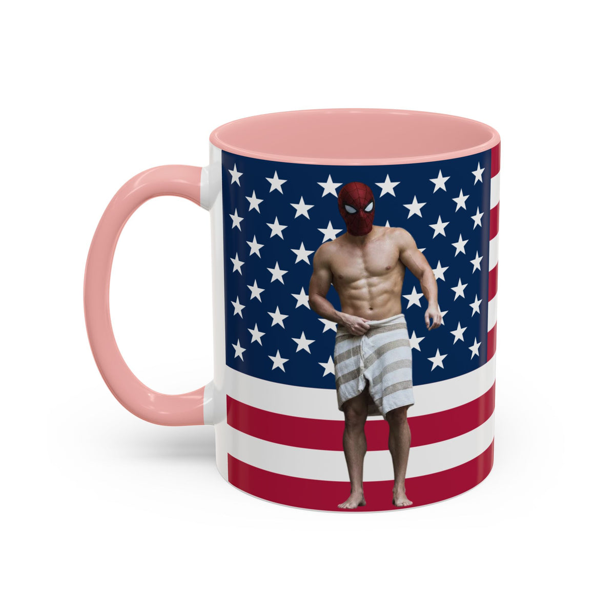 Spiderman Brand New Day American Flag Mug I Shirtless Hot Tub Scene