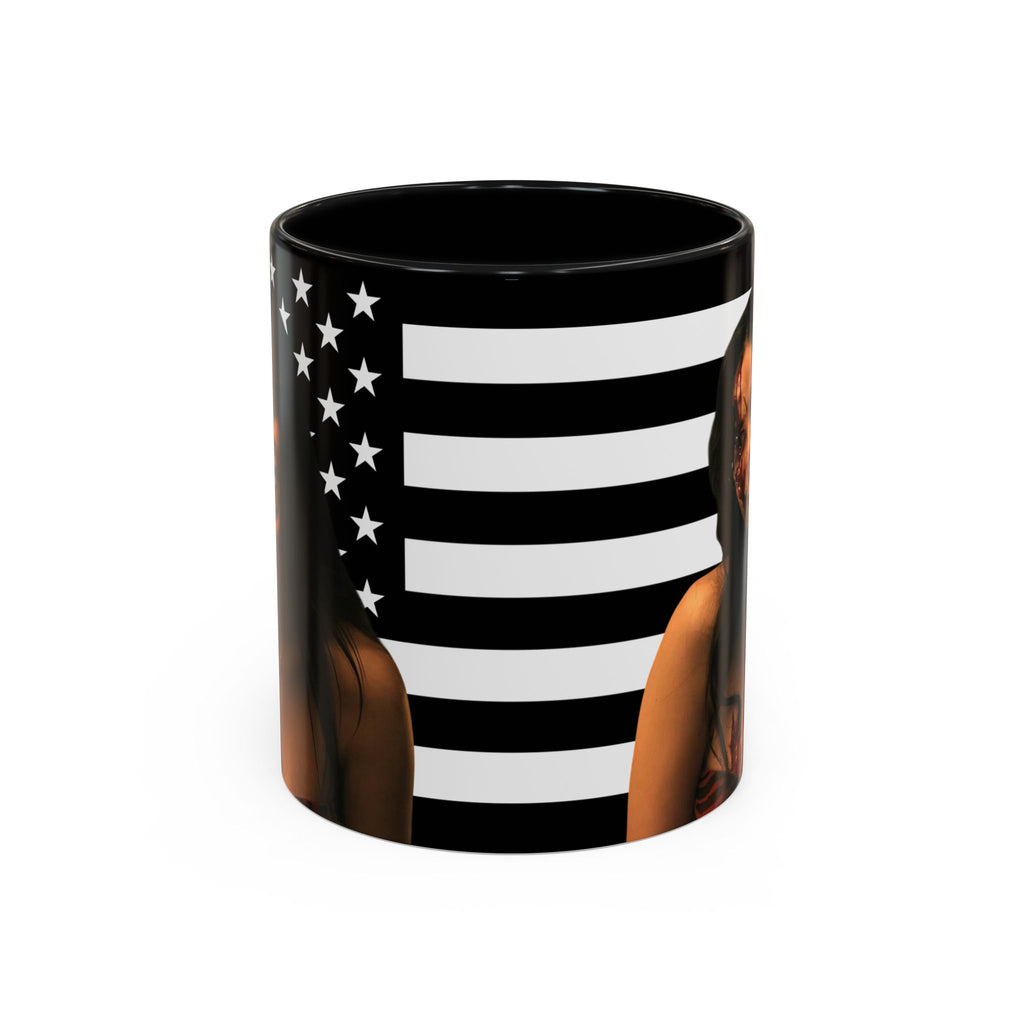 Inde Navarette Black America Flag Mug I Obsession