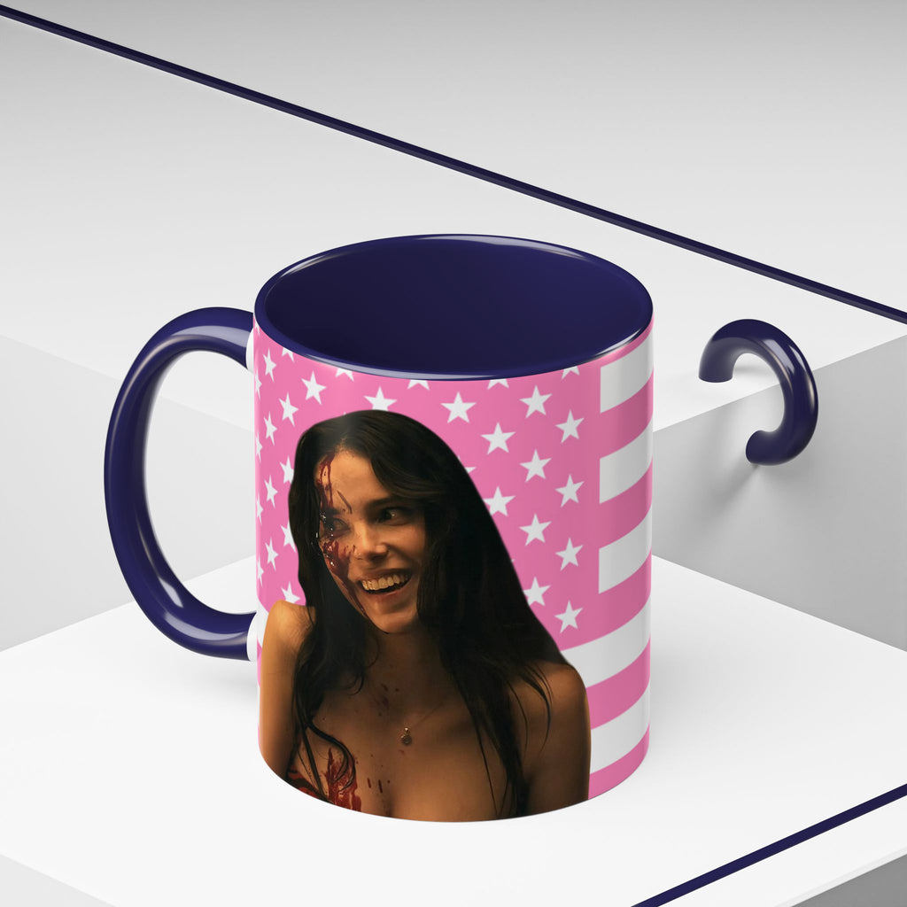 Inde Navarette Pink America Flag Mug I Obsession