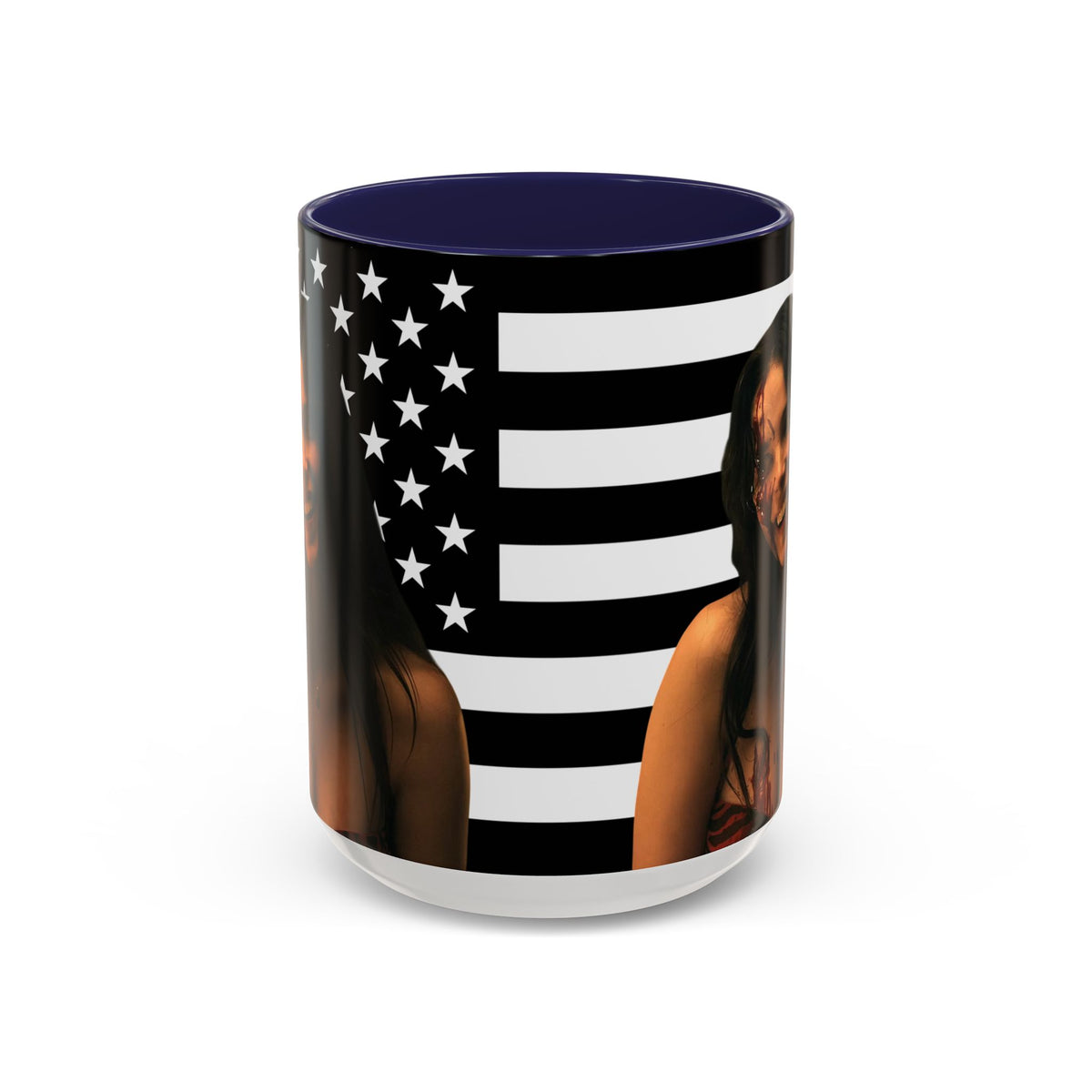 Inde Navarette Black America Flag Mug I Obsession