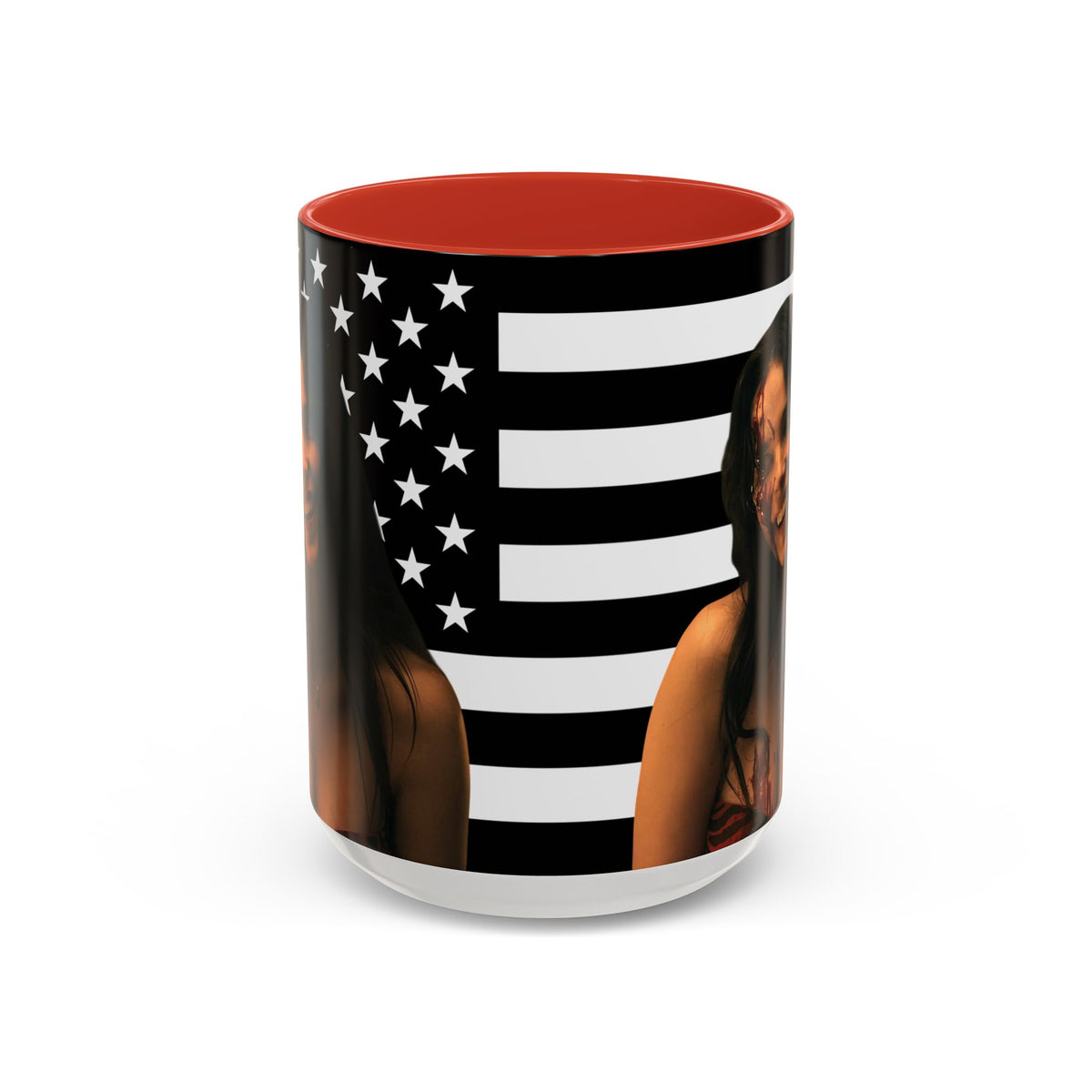 Inde Navarette Black America Flag Mug I Obsession