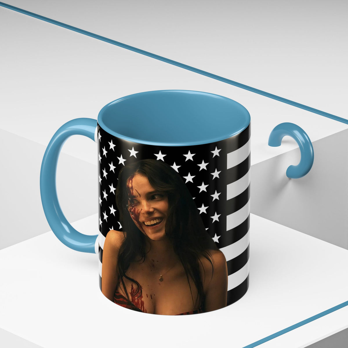 Inde Navarette Black America Flag Mug I Obsession