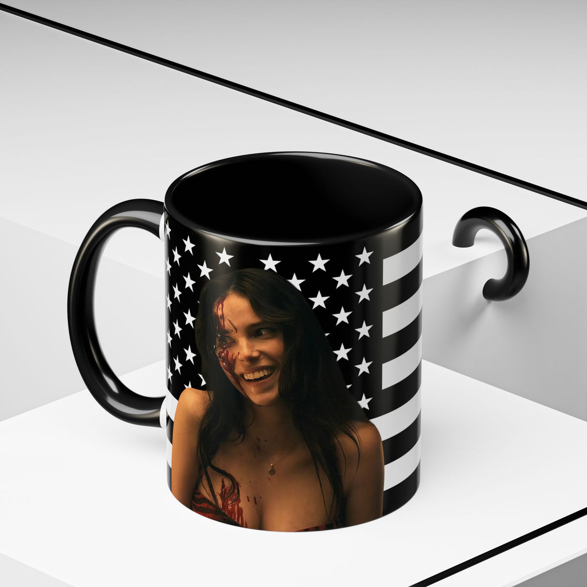 Inde Navarette Black America Flag Mug I Obsession
