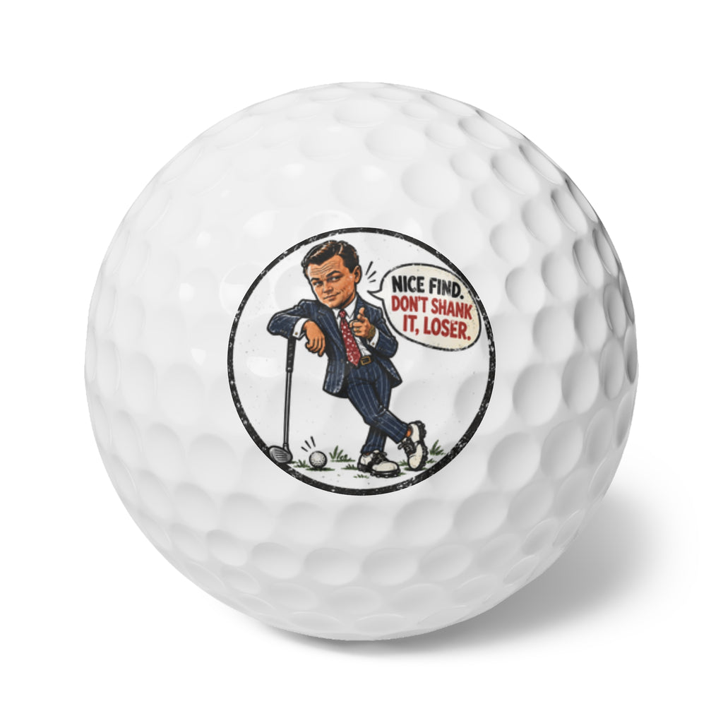 The Wolf Of Wall Street, Leonardo DiCaprio Golf Balls, 6 Pieces