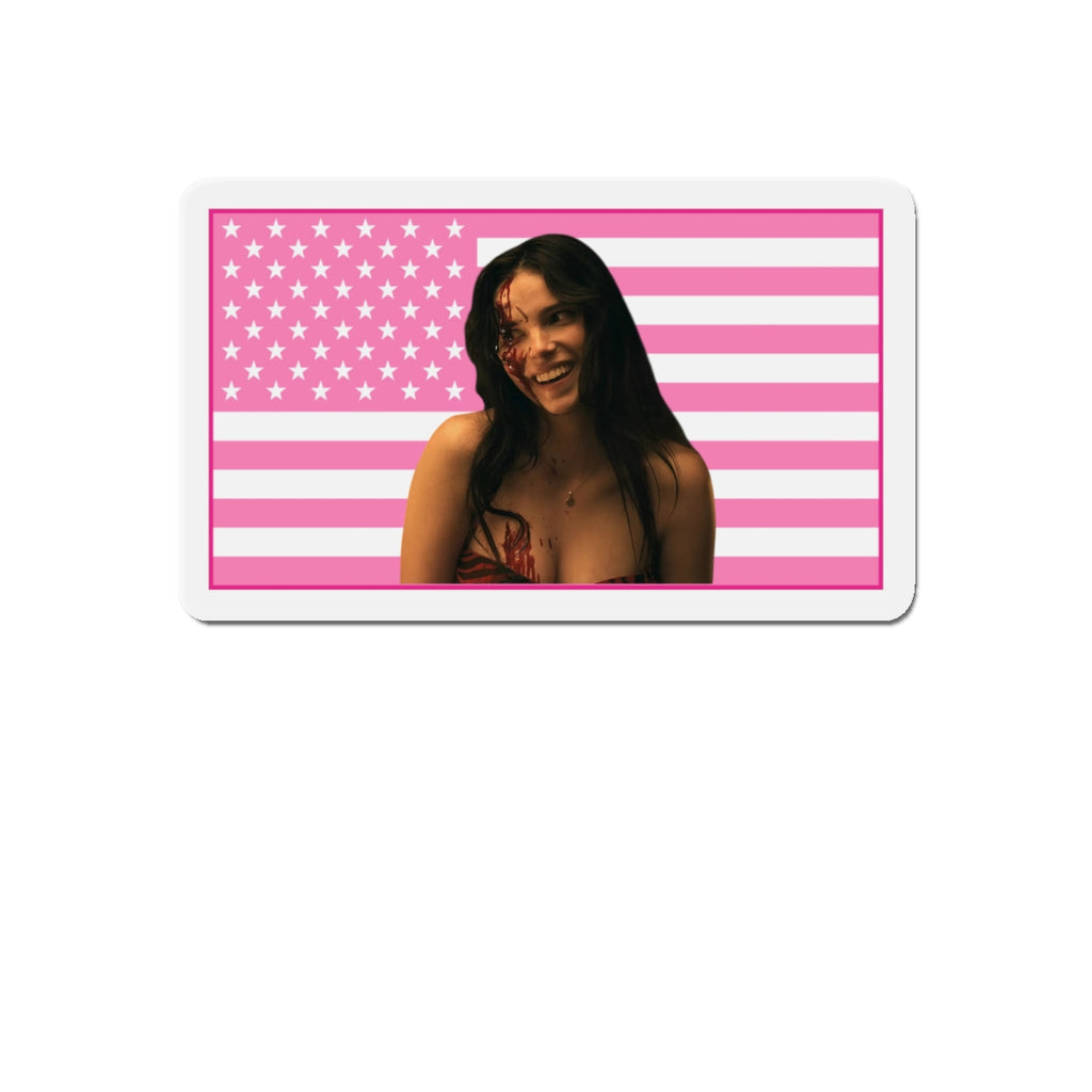 Inde Navarette Pink America Flag Magnet I Obsession