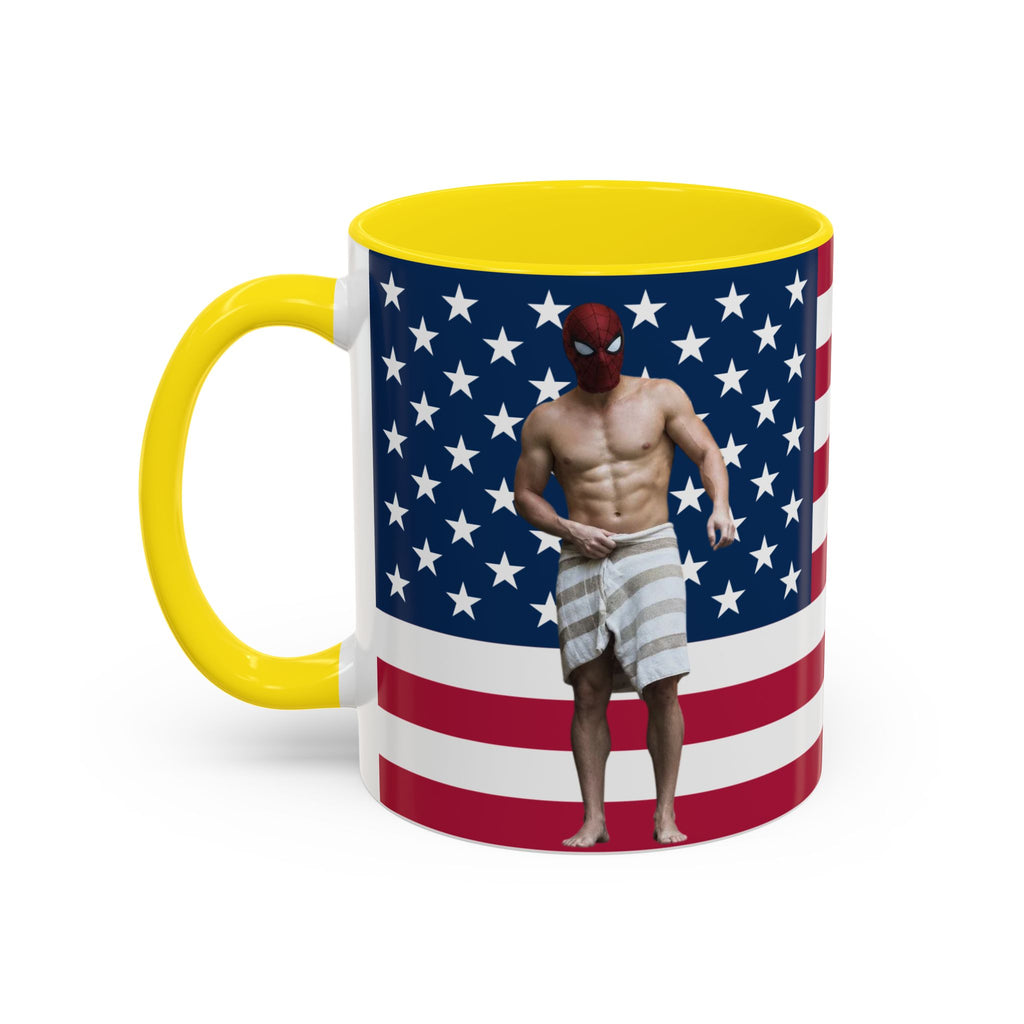 Spiderman Brand New Day American Flag Mug I Shirtless Hot Tub Scene