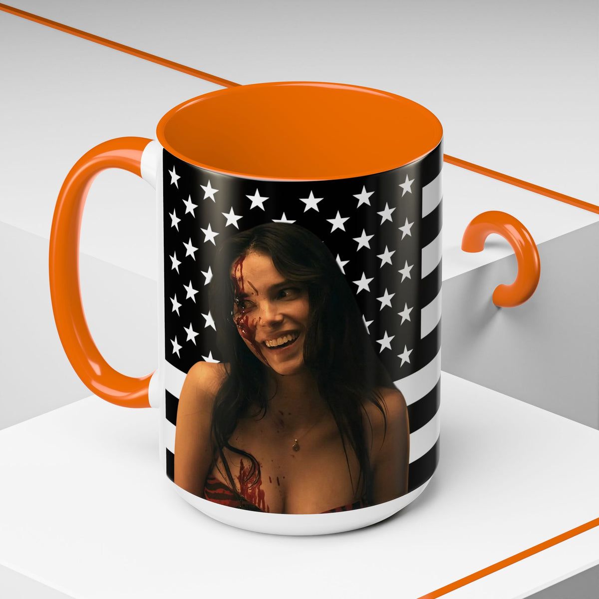 Inde Navarette Black America Flag Mug I Obsession