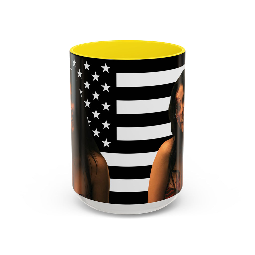 Inde Navarette Black America Flag Mug I Obsession