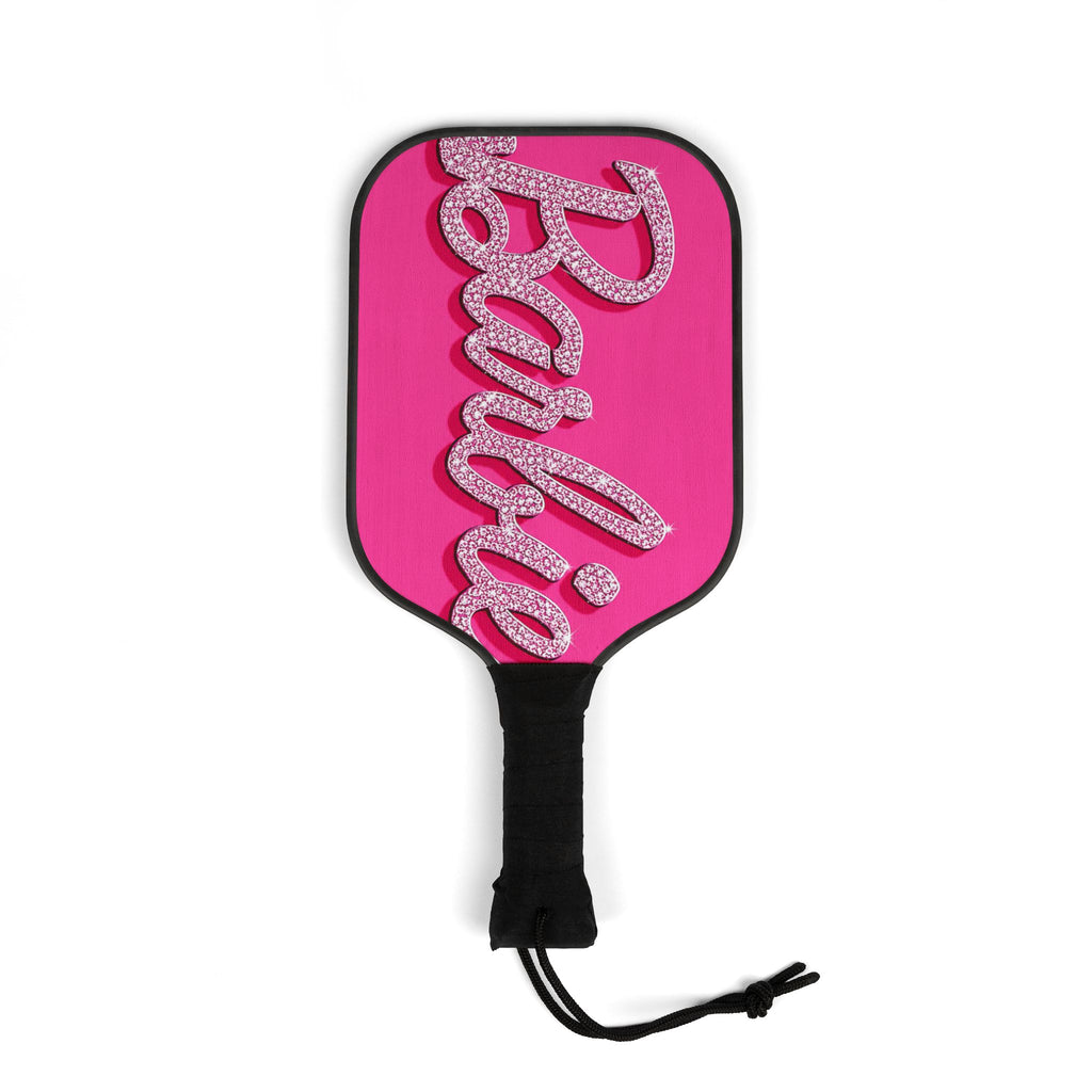 Hot Pink Bedazzled Barbie Pickleball Paddle Set