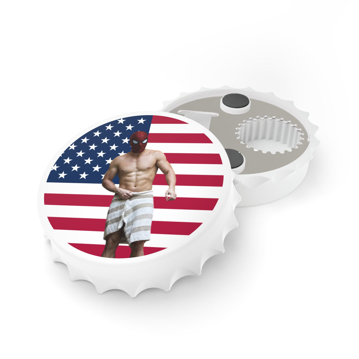 Magnetic Spidermen Brand New Day America Flag Bottle Opener