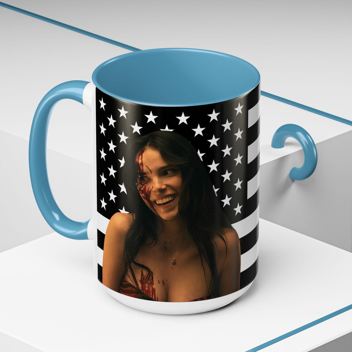 Inde Navarette Black America Flag Mug I Obsession