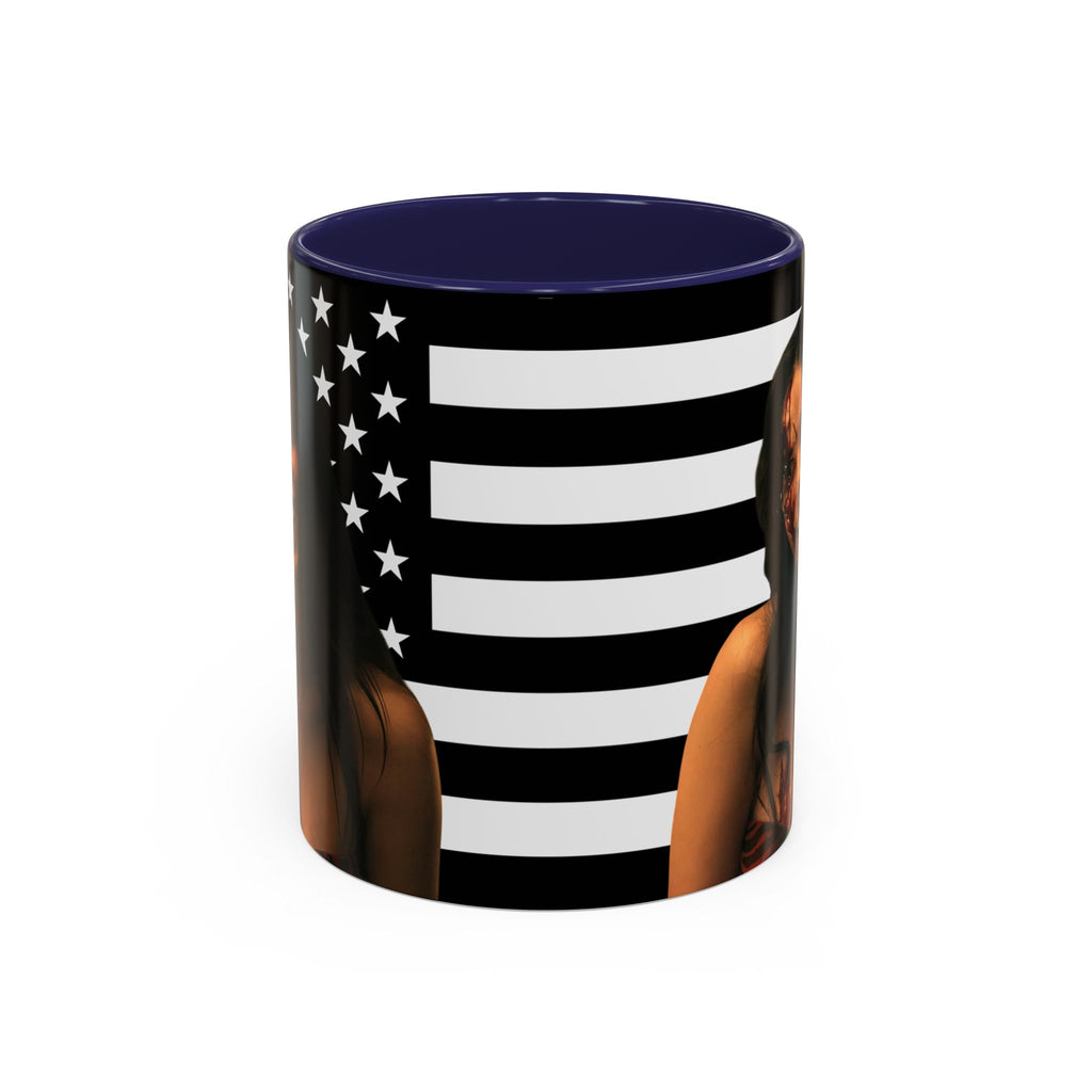 Inde Navarette Black America Flag Mug I Obsession
