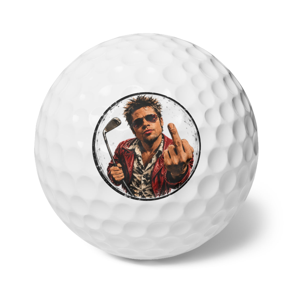 Tyler Durden, Brad Pitt, Fight Club Golf Balls, 6 Pieces