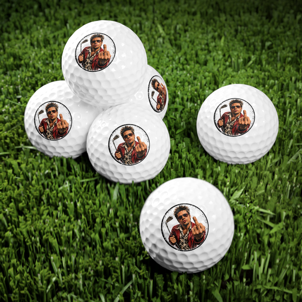 Tyler Durden, Brad Pitt, Fight Club Golf Balls, 6 Pieces