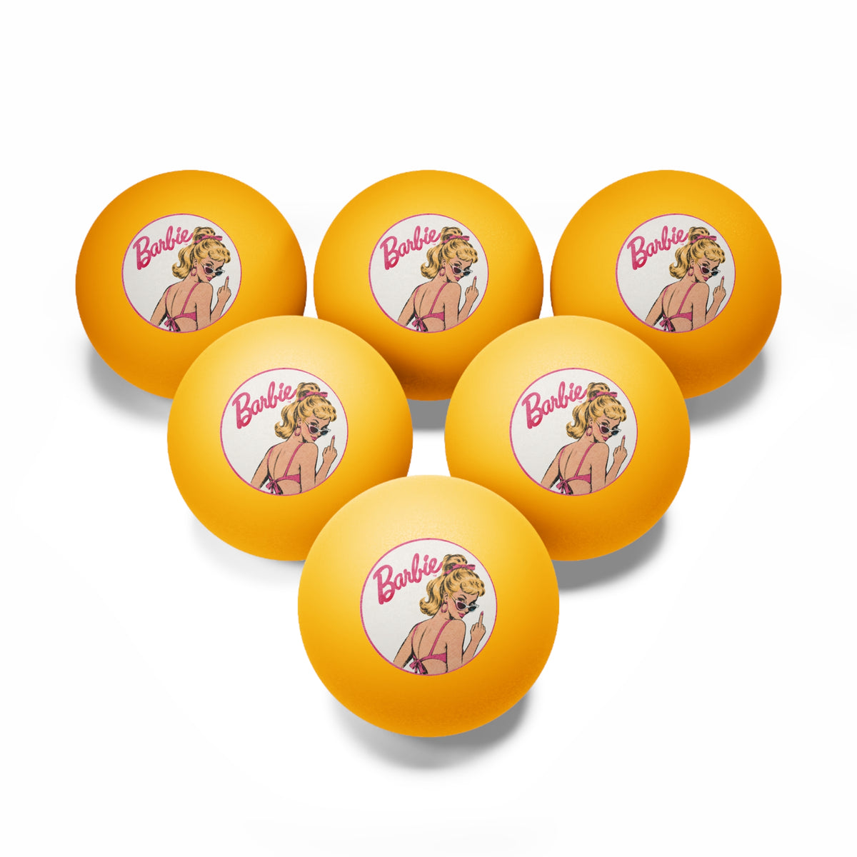 Barbie Retro Middle Finger Ping Pong Ball I Barbie