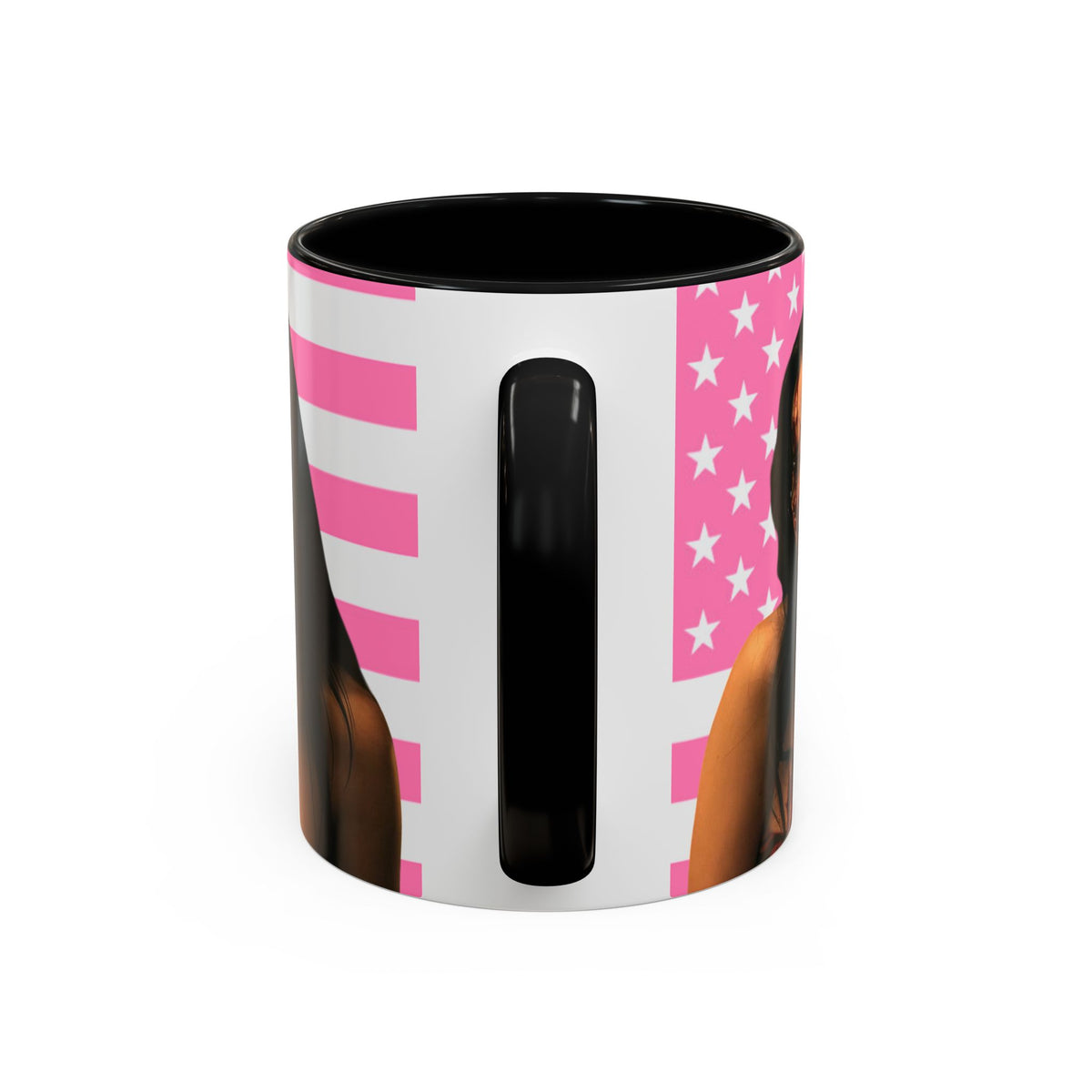 Inde Navarette Pink America Flag Mug I Obsession